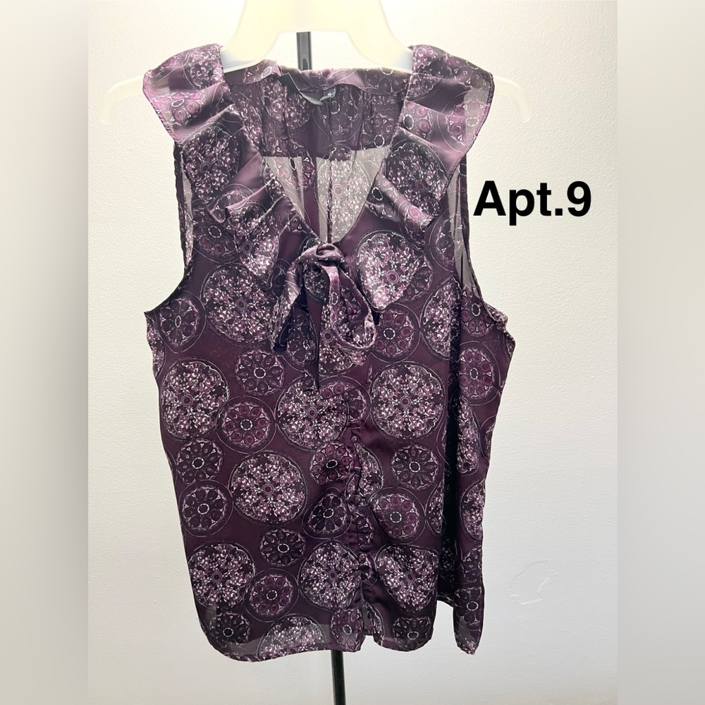 Apt. 9 Tank Top Blouse Size M